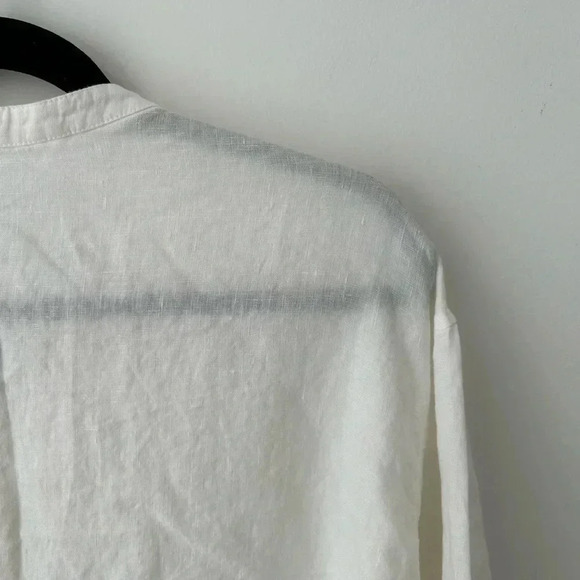 Ludia  k. 100% linen oversized white tunic - Picture 11 of 13